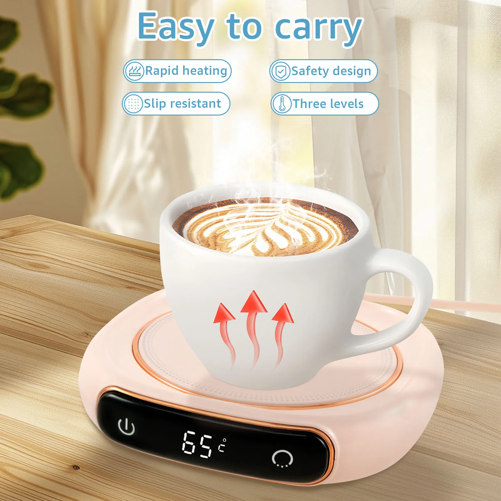 Умный Подогреватель Кофейных Чашек С 3 Настройками Температуры. 8-часовое