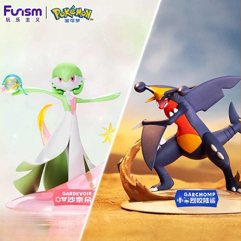 Подлинная забавная фигурка Pokemon Garchomp Gardevoir Gyarados Magikarp Piplup Togepi аниме модель игрушки