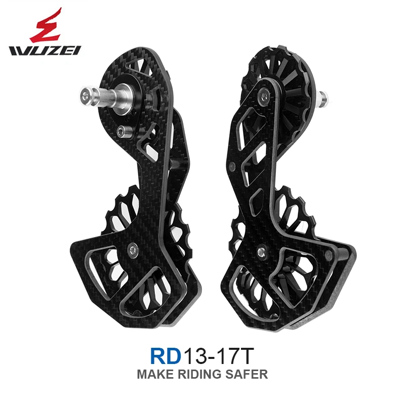 

WUZEI Rear Derailleur for Shimano 105 Road Bike Derailleur R7000 11 Speed Carbon Fiber GS SGS 13T 17T Pulley