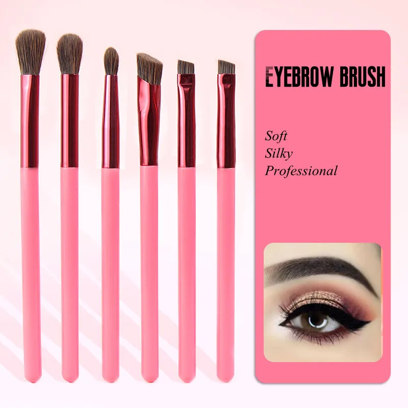 

Fine Angled Brow Contour Brush Thin Eyebrow Eyeliner Brush Portable Women Eyebrow Liner Cream Cosmetic кисти для макияжа