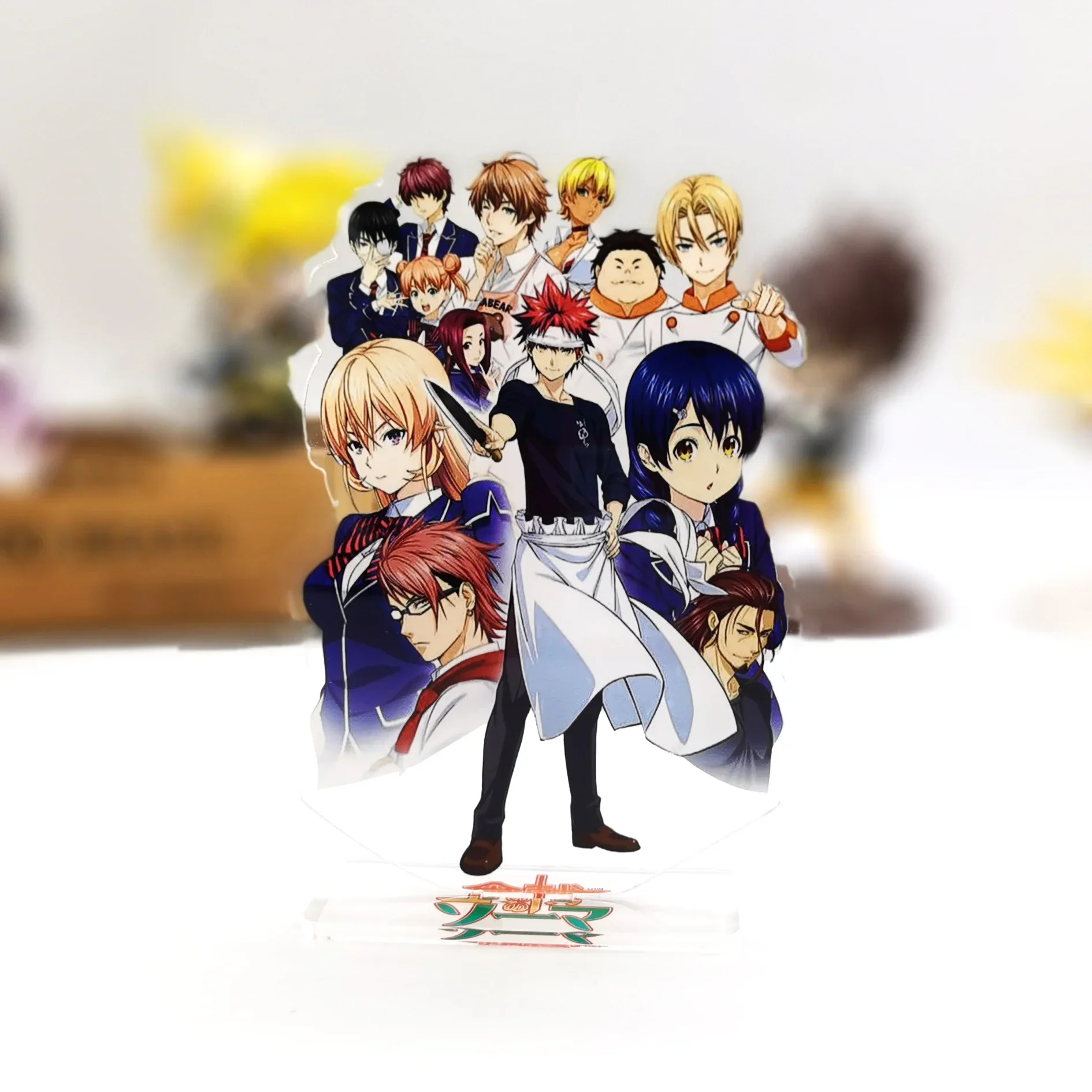 Yukihira Souma Nakiri Erina Megumi аниме акриловая подставка статуэтки украшение стола торт