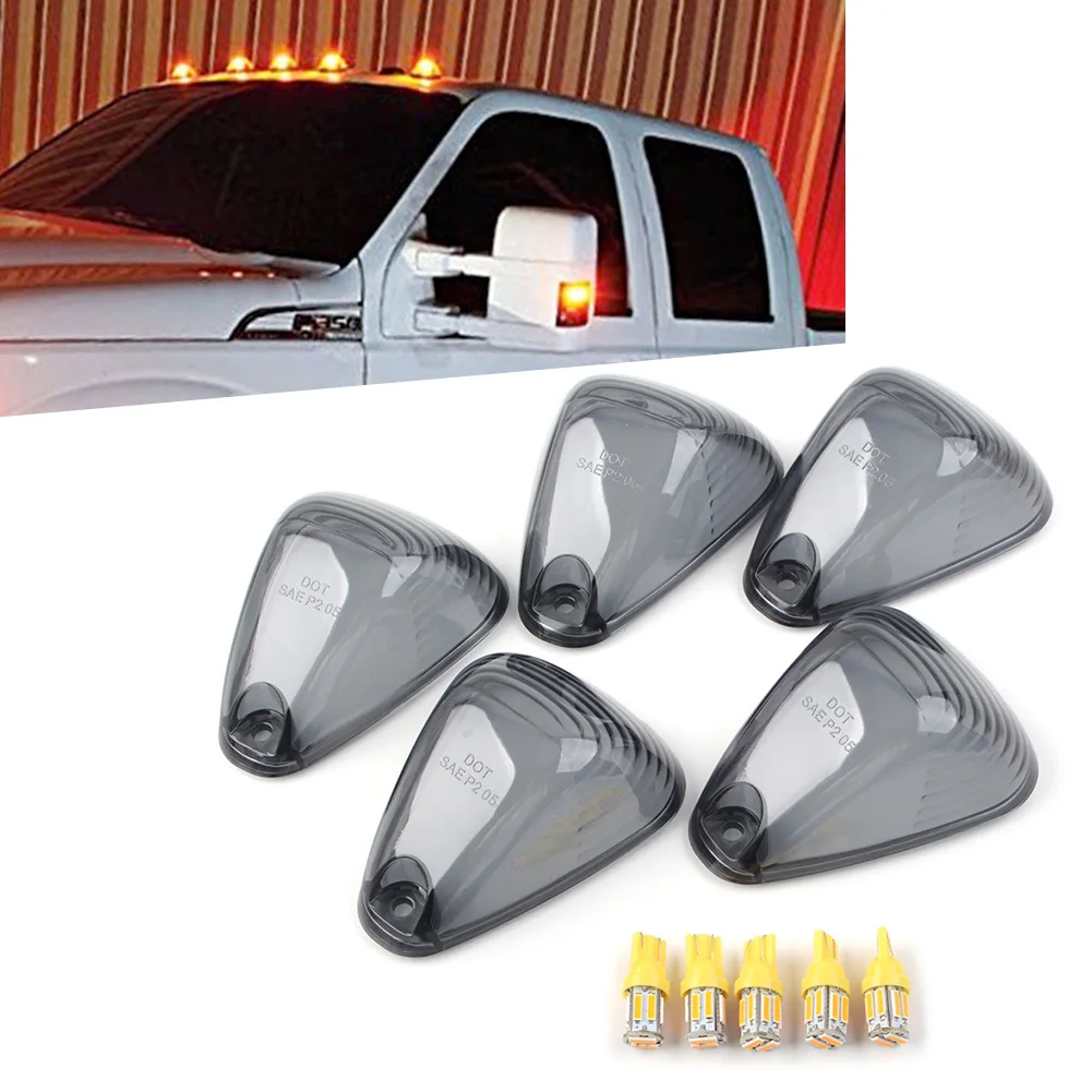 5 шт. крышки габаритных огней на крыше автомобиля линзы для Ford F250 F350 E150 E450 F750 Super Duty