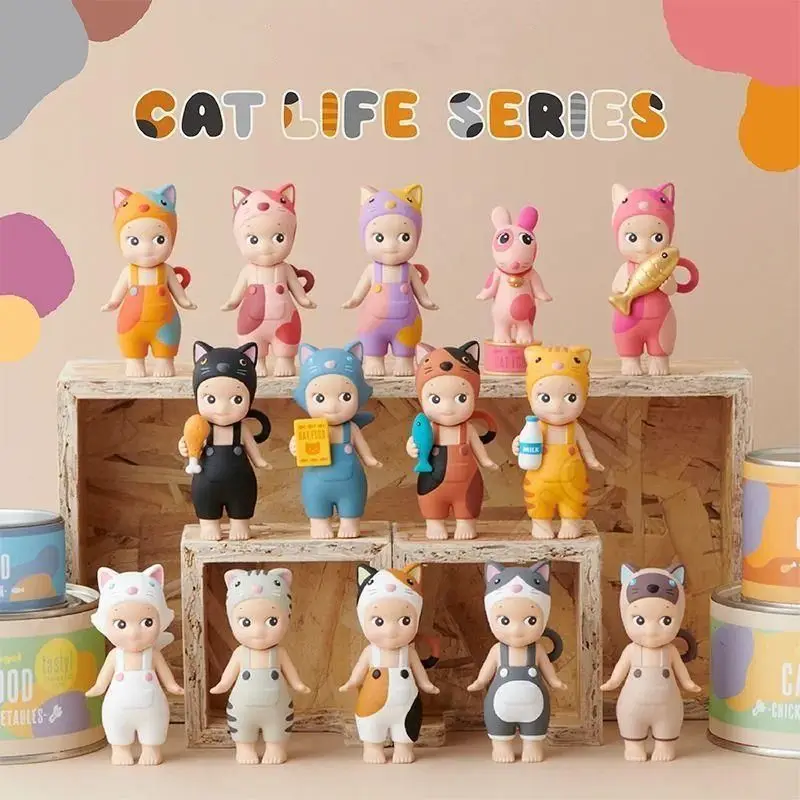 Sonny Angel Cat Life Series слепая коробка игрушки милый мультяшный кот фигурки модель Kawaii