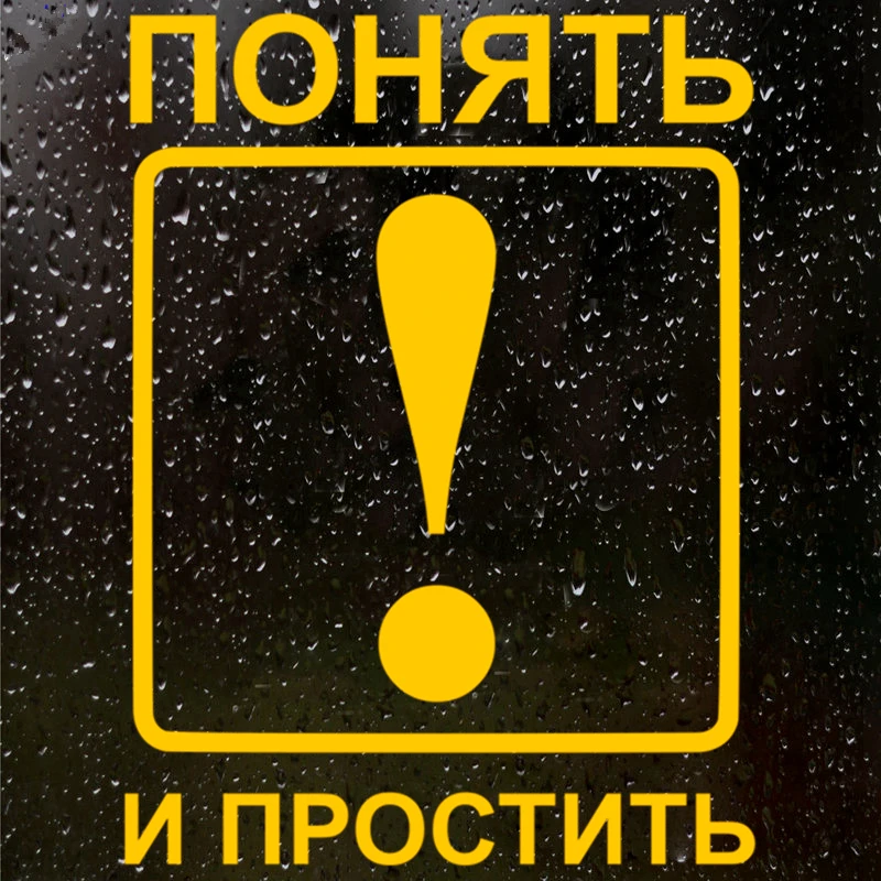 

20,4*15 см, чтобы понять и простить забавные автомобильные наклейки и наклейки, белые/Черные виниловые автомобильные наклейки