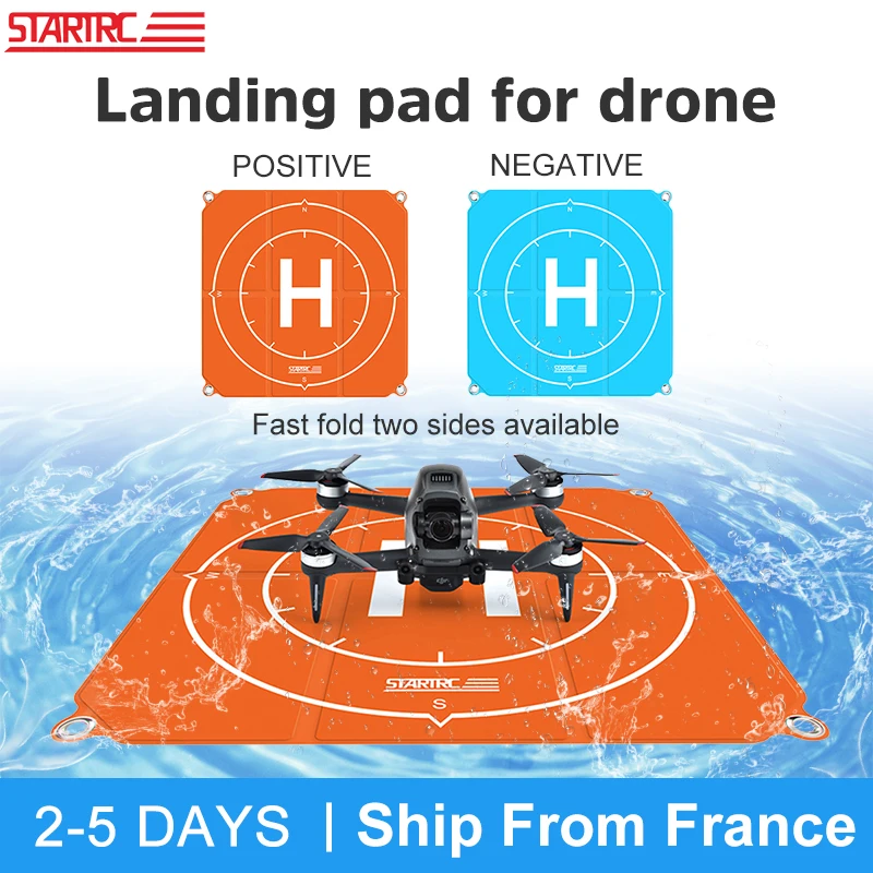 

STARTRC Waterproof Drone Landing Pad 50cm Parking Apron Foldable Pad For DJI Mini 2 Mavic 2 Air 2 FPV Spark Landing Pads