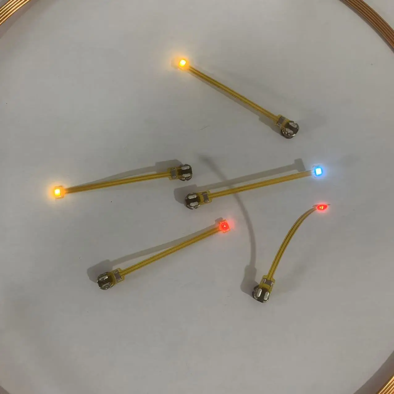 5pcs x FPC Беспроводное питание индуктивный прием светодиодные лампы декоративные