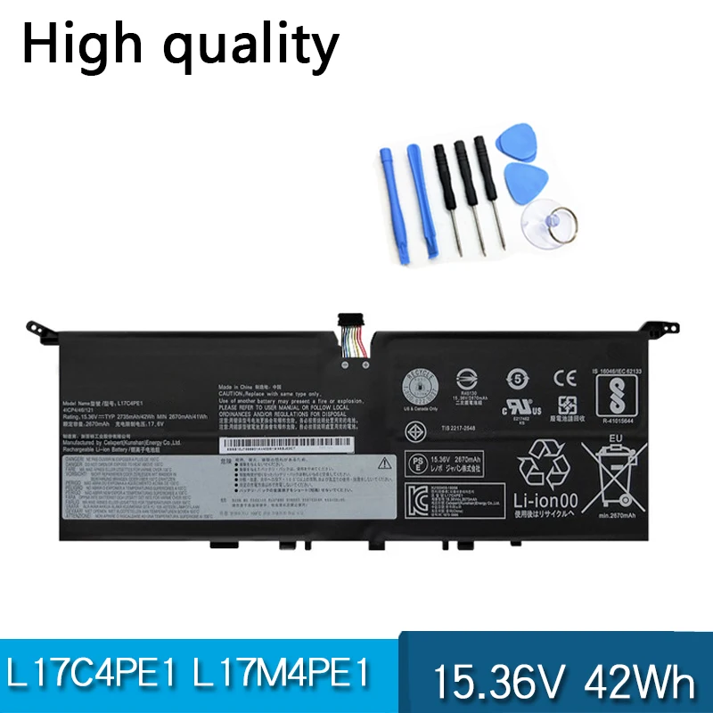 Новый аккумулятор для ноутбука L17C4PE1 L17M4PE1 L17S4PE1 Lenovo IdeaPad 730S-13IWL 81JB S730-13IWL 81J0 S730-13IML 81U4