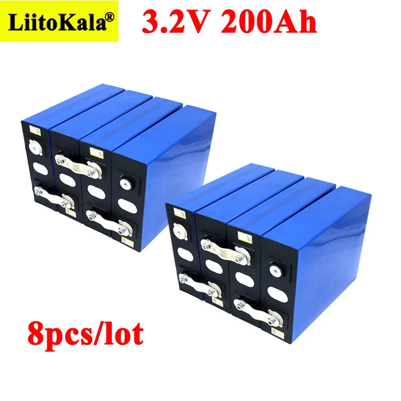 

Литиевая батарея Liitokala, 3,2 в, 3,2 Ач, в, 3C, для инвертора 12 В, 24 В, 8 шт.