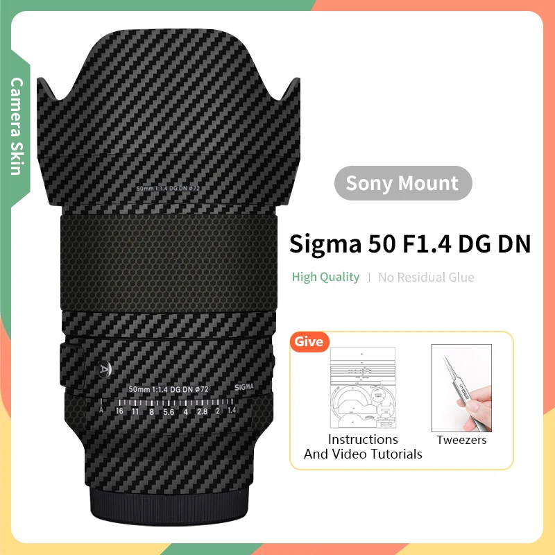 

For Sigma 50mm f1 4 Sony 50mm F/1.4 DG DN Lens Skin Anti-Scratch Protective Sticker Wrap Skin