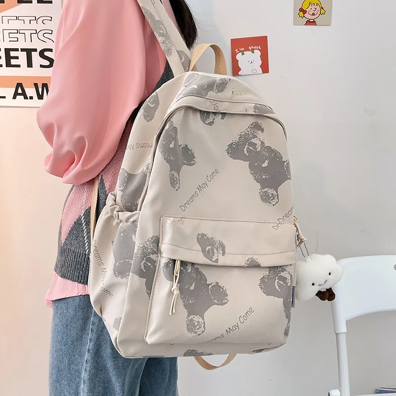 

Рюкзак женский школьный в Корейском стиле, универсальный вместительный ранец для учеников младшей и старшей школы