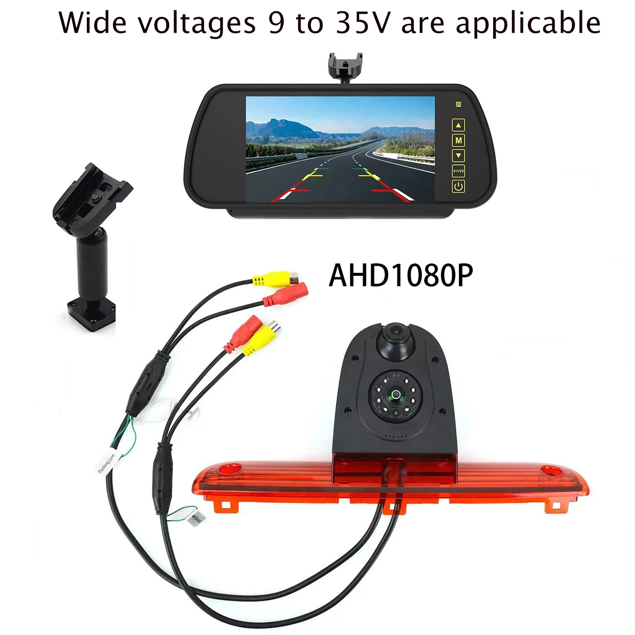 

Для автомобильной камеры, стоп-сигнал, двойная резервная камера с 7-дюймовым монитором, комплект для Fiat Ducato, Peugeot Boxer, Citroen Jumper (2006-2018) AHD