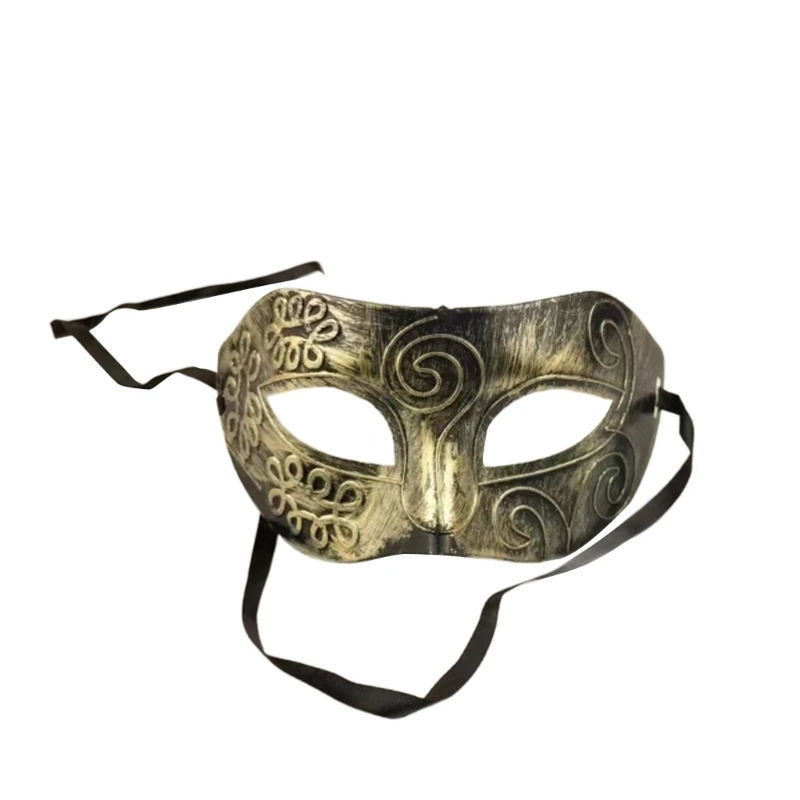 

Male Half Face Mask Masquerade Mask Antique Mask Men Venetian Mask Retro-Party Mask Mardi-Gras Mask for Holloween