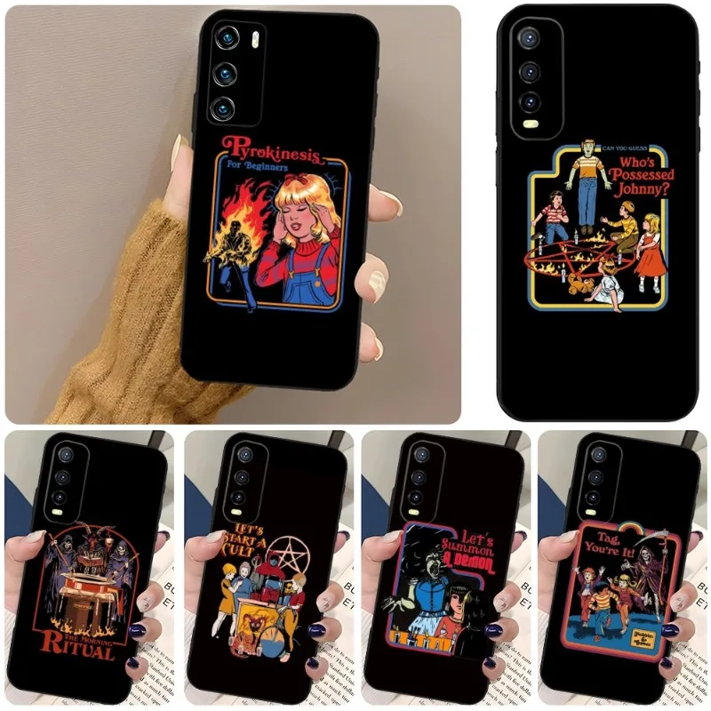 

Funny Halloween Let's Summon Demons Phone Case For VIVO T1 Y33S Y31 Y21 Y76S V23 Y74S Y73 NEO5 IQOO Z6 9 NEO05S PRO S12PRO Y26S
