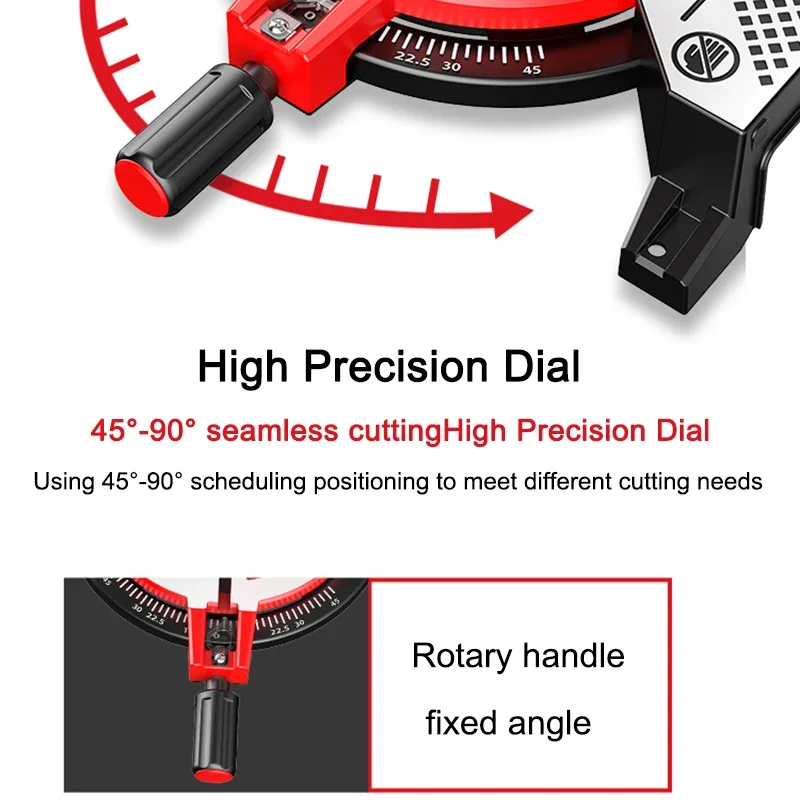 Пила для алюминия 10-дюймовый высокоточный станок резки деревообработки угол 45