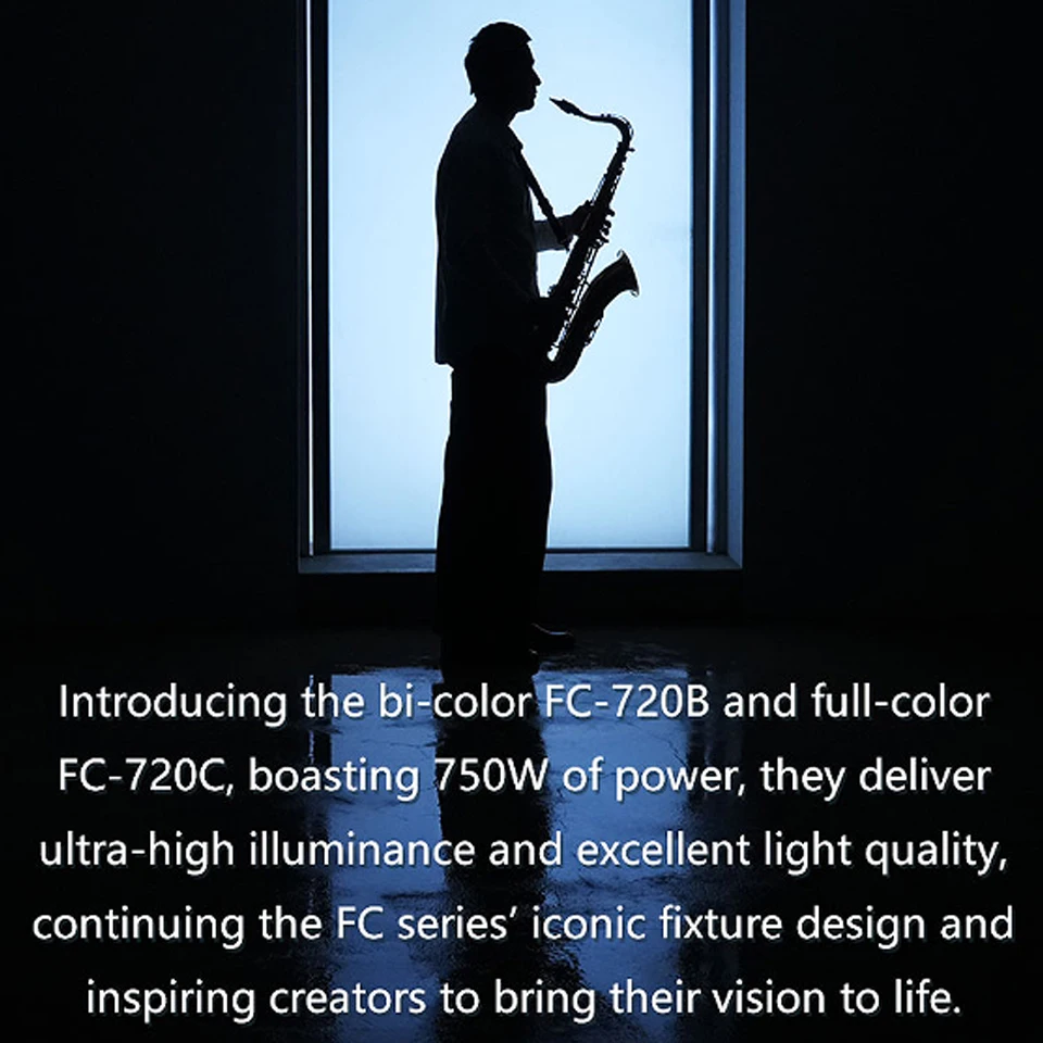 Фото Nanlite FC-720B 750W двухцветный COB-видеосветильник с креплением Bowens, 2700-6500K, 133 800 люкс при 3,3 футах, со светодиодным отражателем для заполняющего освещения №2