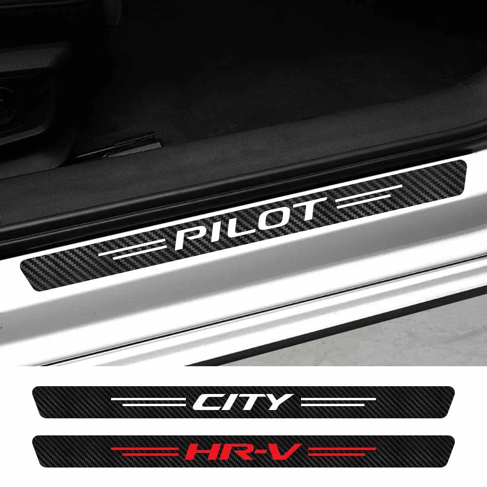

4 шт., защитная пленка на порог автомобиля Honda CITY DOHC