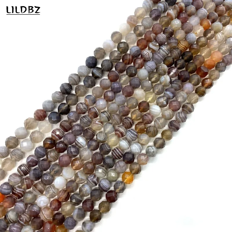 

Natural Stone Persian Gulf Agate Loose Beads 6mm Facet Round Beads for Jewelry Making DIY Earring Necklace Bracelets Accessories