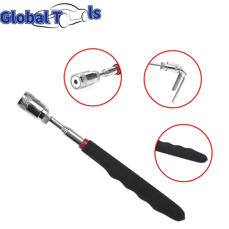 

10pcs/lot Stainless Steel Magnetic Retractable Magnetic Pickup Tool 7.75Inch Telescoping Gadget for Father' Day Magnetic Pickup