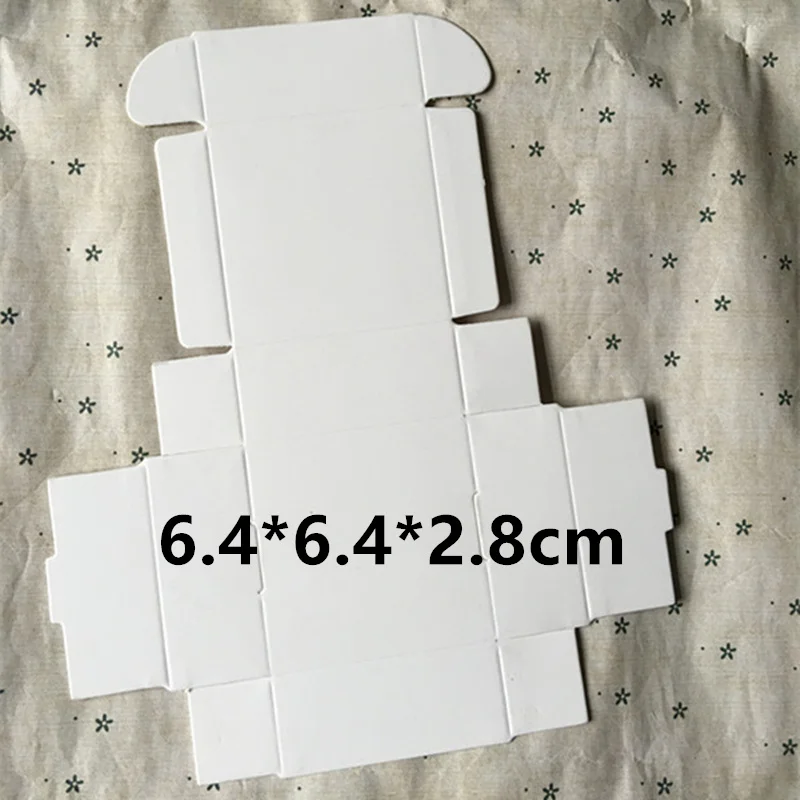 50 шт. 6 4*6 4*2 8 см черная/белая/коробка из крафт-бумаги для упаковки сережек