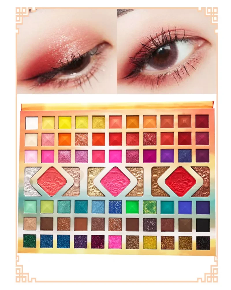

NEW 84 Colors Eye Shadow Palette Pearlescent Matte Glitter Eyeshadow Sequins Smooth Waterproof Long-lasting Eye Makeup Powder TS