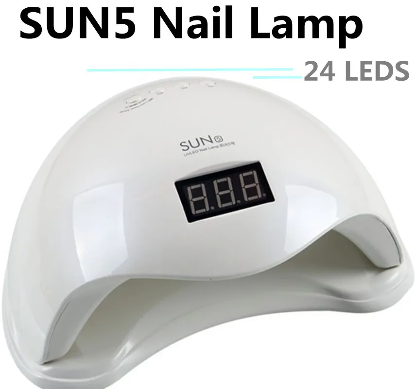 Фото Лампа для ногтей Pro Auto Sensor UV Светодиодная лампа сушки SUN5 белая светодиодная