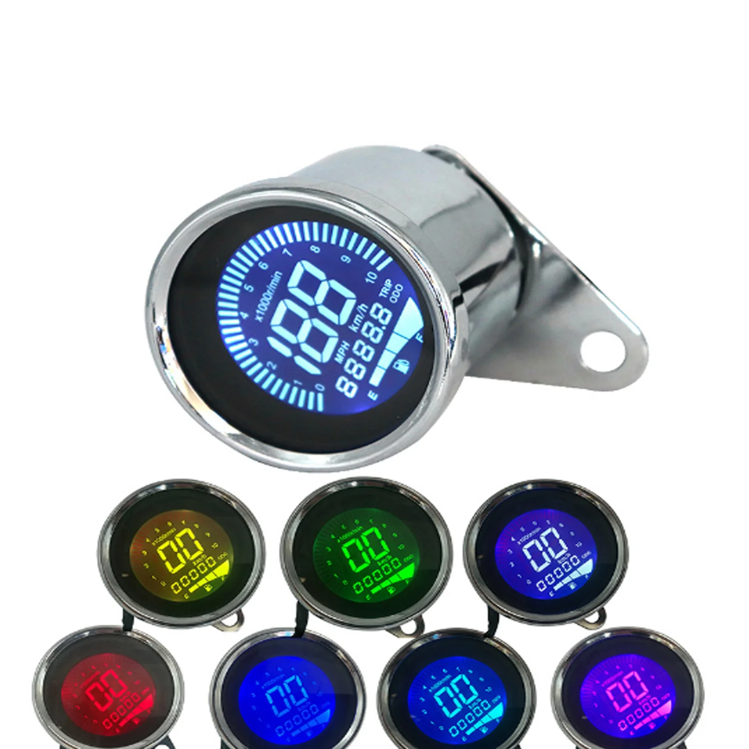 

New Full LCD Screen Tachometer Oil Level Speedometer Multi-function Instrument Motorcycle Scooter Spare Part