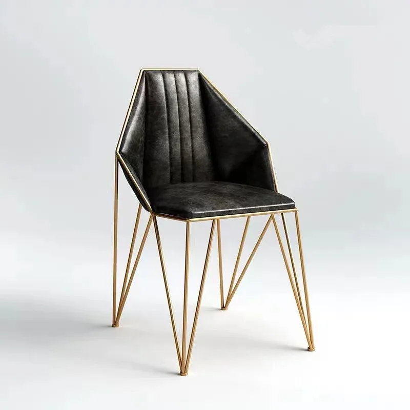

Relaxing Lounge Modern Dining Chairs Accent Kitchen Bedroom Dresser Chair Luxury Gold Sillas De Comedor Home Furniture WK50CY