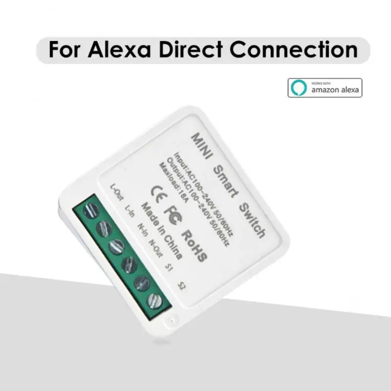 

Wireless Diy Breaker Mini Module Voice Control Smart Switch Work With Alexa 16a Timer Smart Home Automation
