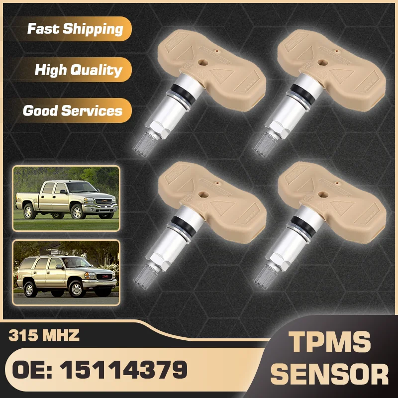 Датчик контроля давления в шинах TPMS 15114379 315 МГц для GMC Sierra HD 2005-2007 Yukon XL 2500 SLE SLT 2005-2006