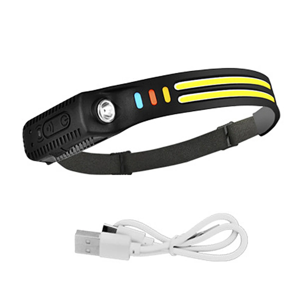 

Мощный налобный фонарь с COB матрицей, легкий Головной фонарь с зарядкой типа c, 6 осветительных приборов, с Индукционным управлением, для пеших прогулок и рыбалки