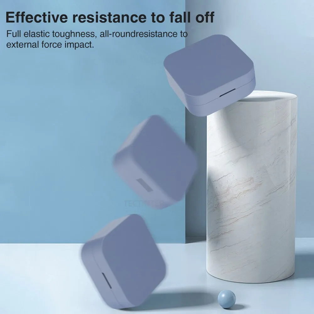 2 в 1 мягкий силиконовый чехол для Xiaomi Air SE, защитный чехол для наушников Mi True Wireless Headphone Basic on