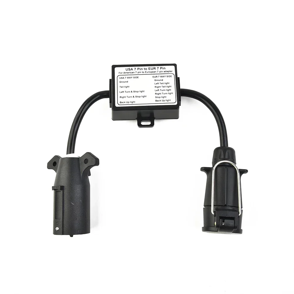 Преобразователь света для прицепа от США в ЕС 7-контактная розетка с лезвием