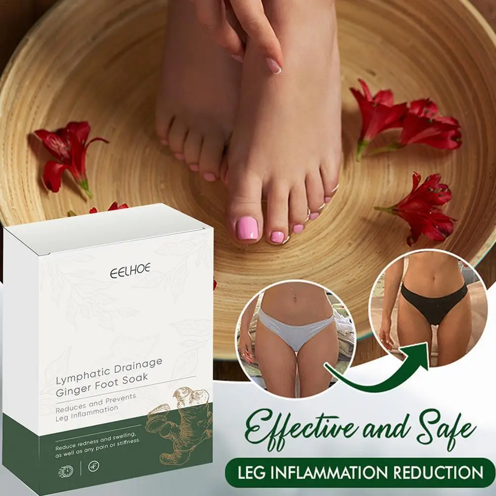 

10/20pcs Lymphatic Drainage Ginger Foot Soak Detox Foot Bath Bag Ginger Soaking Bag Slimming Foot Bath Pedicure Spa Foot Bath