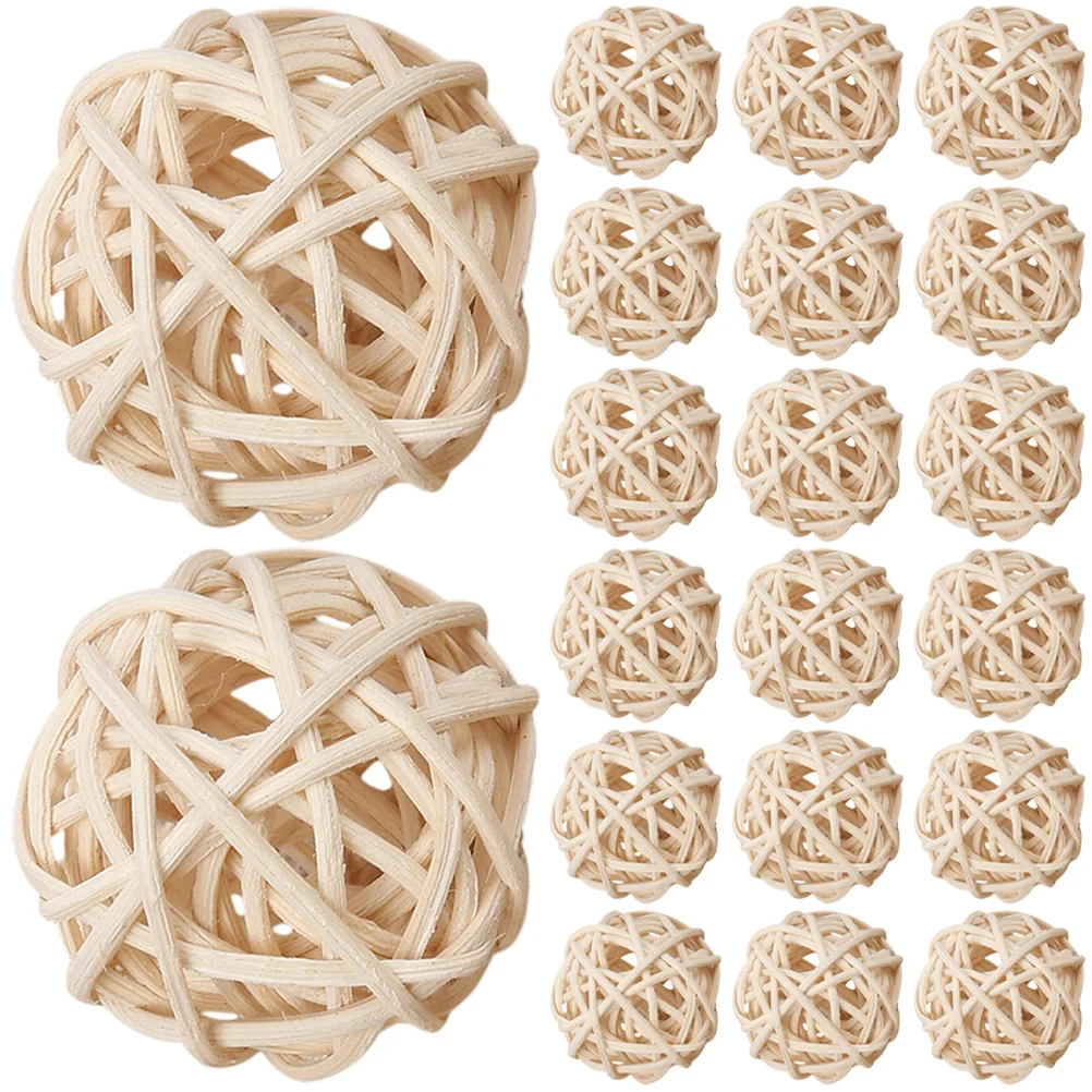 

Natural Wicker Rattan Balls Vase Fillers Aromatherapy Rattan Balls for Craft Project Aromatherapy Wedding Table Decoration