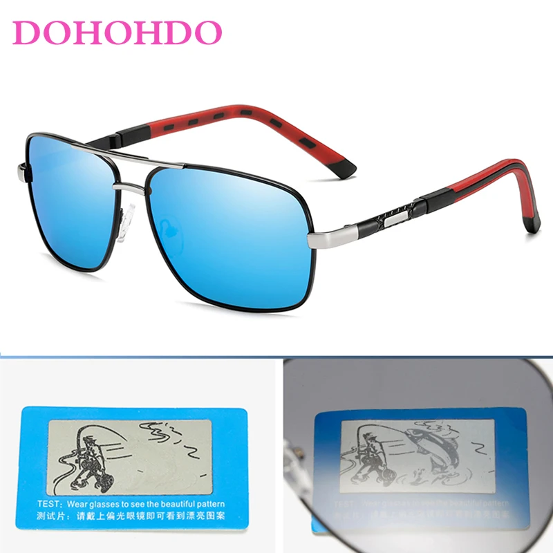 

DOHOHDO New Polarized Sunglasses Men Brand Design Classic Pilot Sun Glasses Male Coating Lens Shades Vintage Gafas De Sol Hombre
