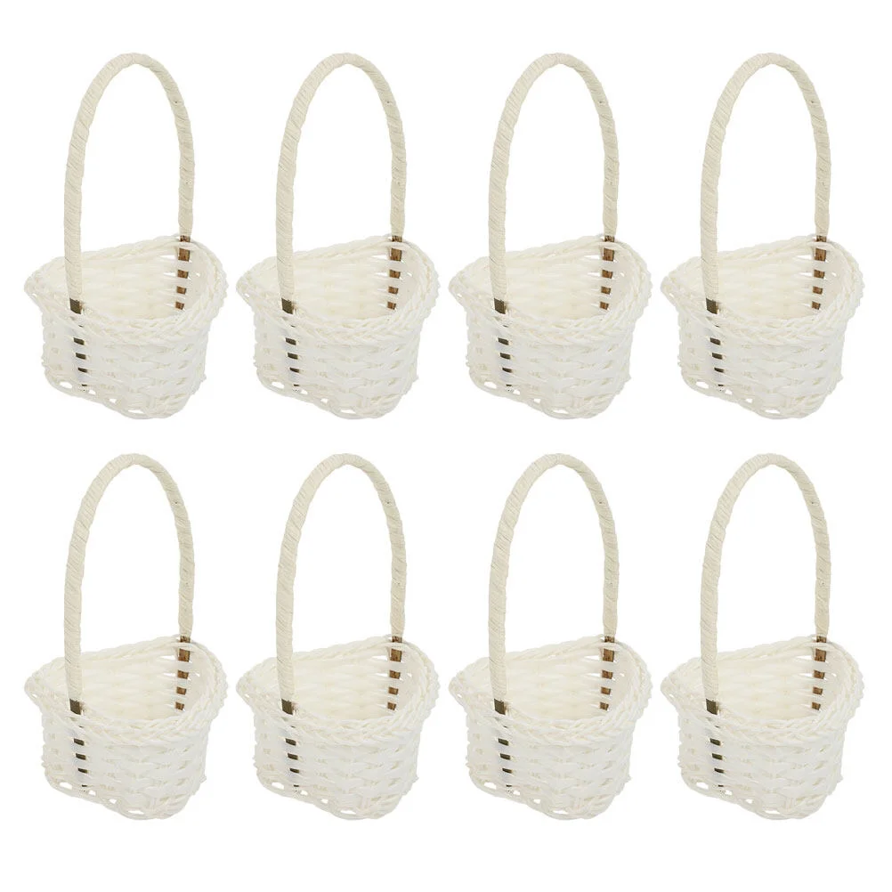 

Gift Basket Storage Home Fruit Small Items Container Multi-function Handle Wedding Decor Chic