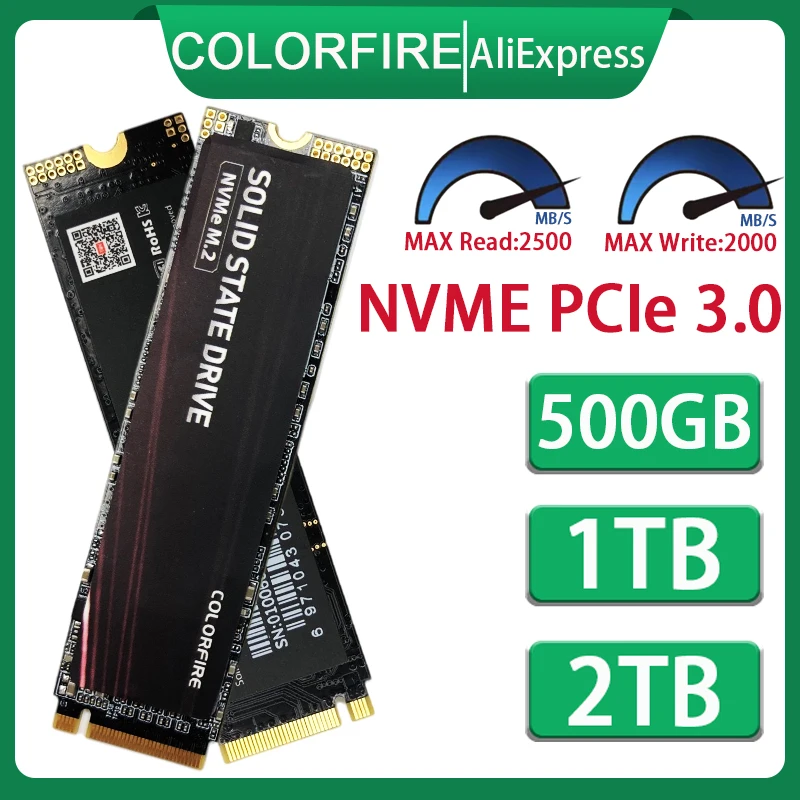 Colorfire Ssd Nvme M2 500GB 1TB 2TB M.2 PCIE (2280) Solid State Drive Notebook Hard Disk For Laptop PC Desktop Computer Nvme M 2
