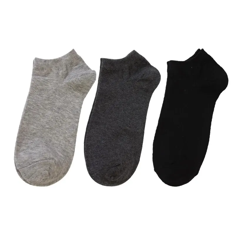 Носки-невидимки мужские 3 пары, силиконовые Нескользящие, однотонные ...