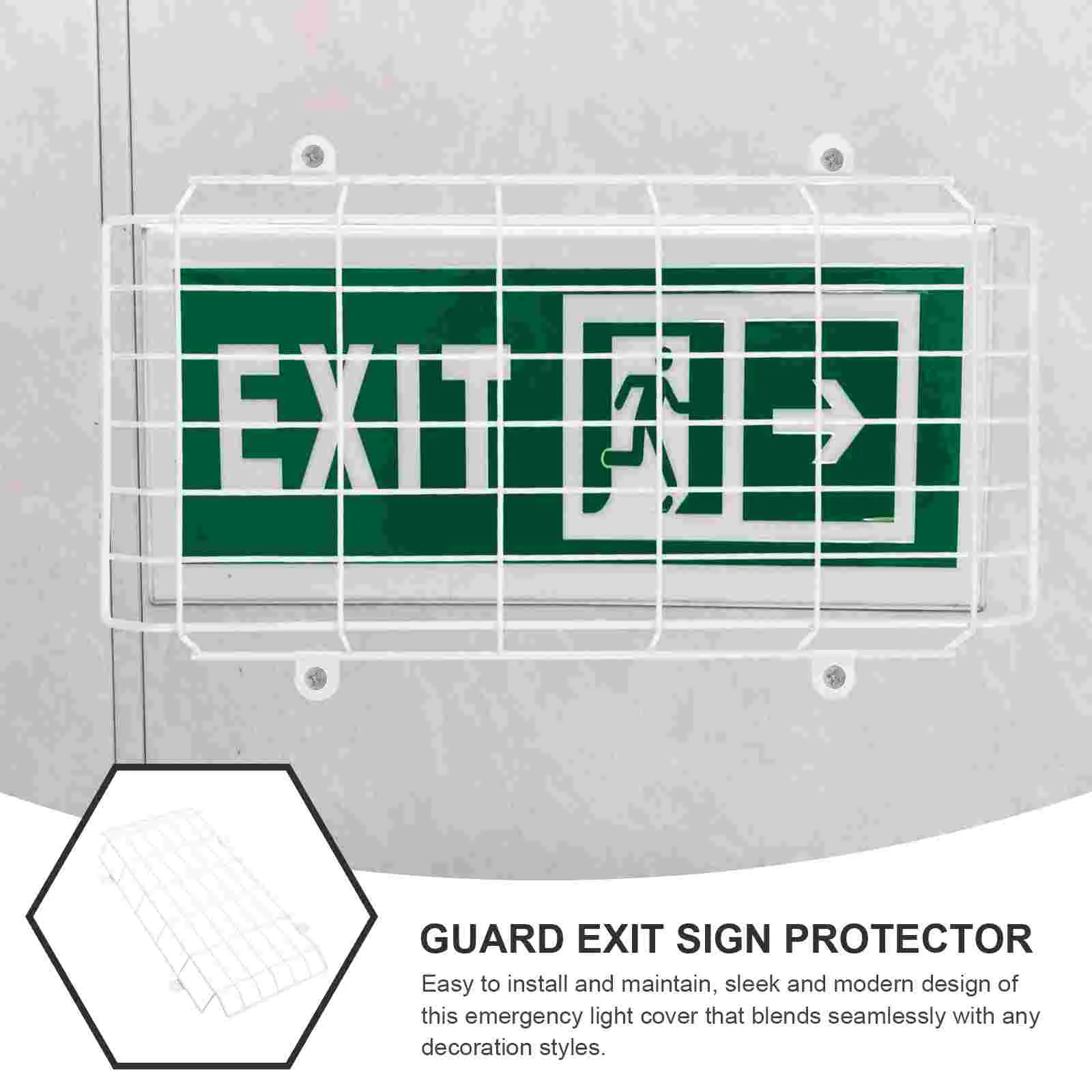 Защитный гриль знак выхода защита клетки аварийного освещения провод для