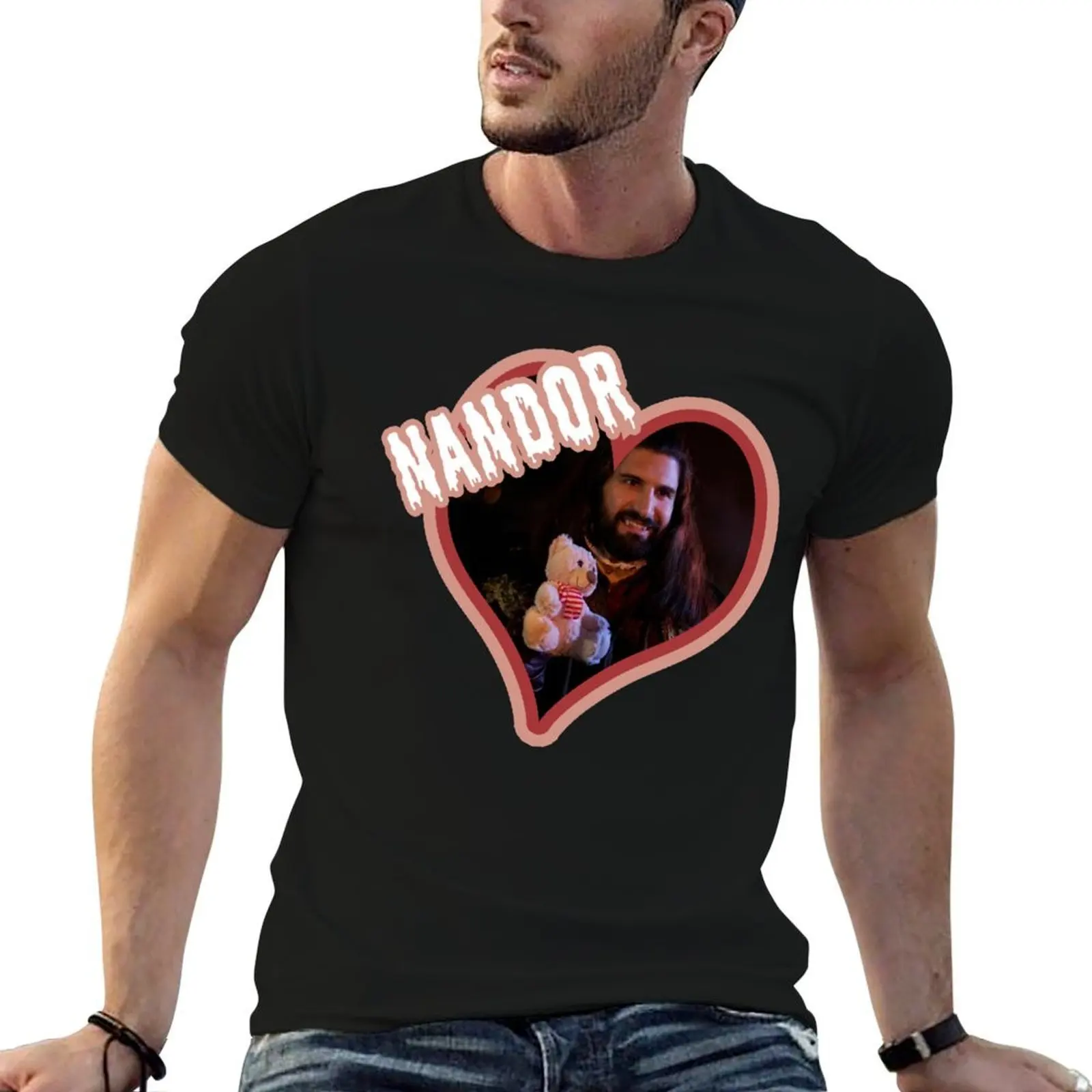 Фото Футболка I Heart Nandor, Relentlessly T-Shirt, легкая рабочая футболка №1