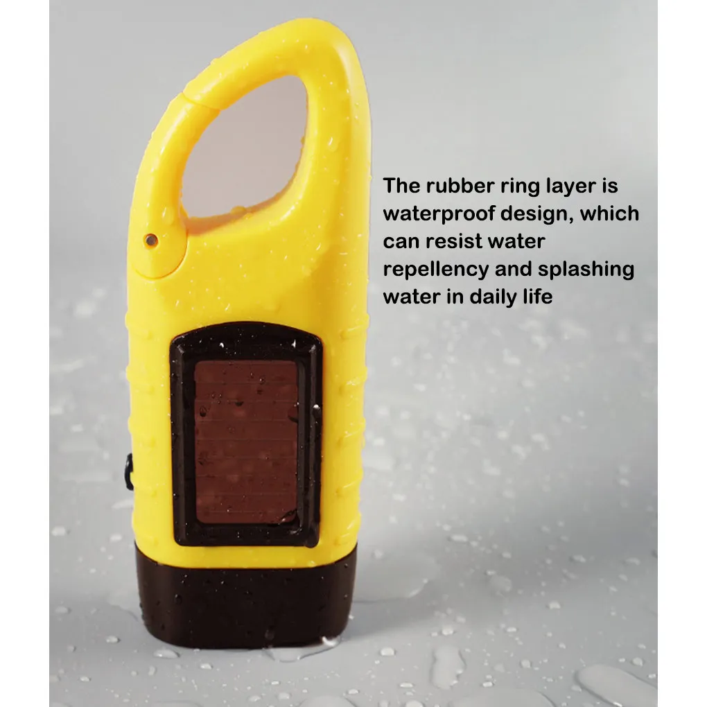 

Solar Charging Rechargeable Hand Cranked Flashlights Climbing Outdoors