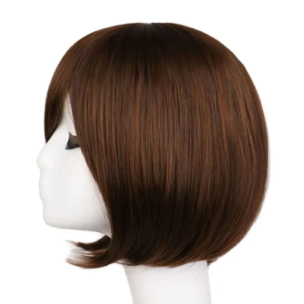 

Парик из термостойкого волокна, с черной косой челкой