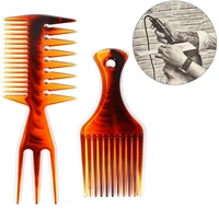 new fashion pro hair fork comb for curly hair afro hairstyle hairbrush hairdressing styling tool