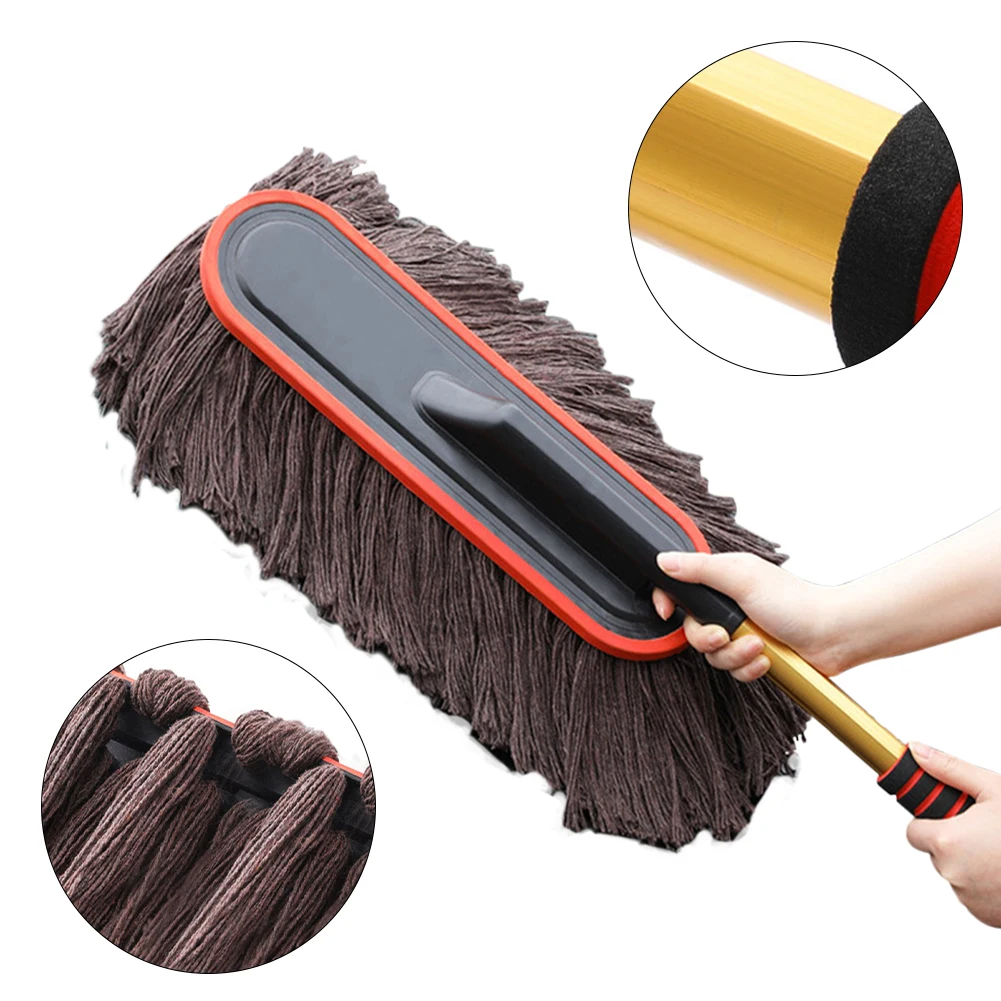 Car Duster Exterior with Telescoping Handle Car Cleaning Tool Dust Remover No Lint Scratch Cleaning Brush for Car Home Dusting