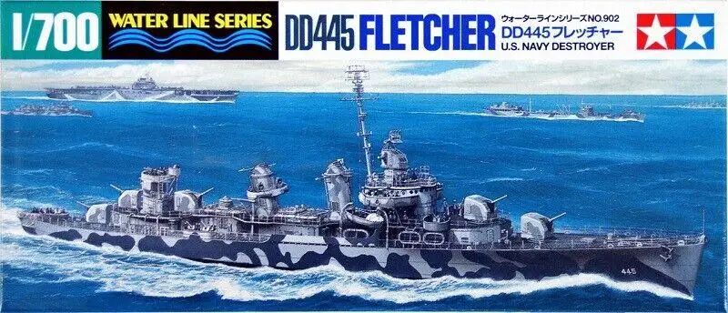 

Tamiya 31902 1/700 Model Kit WWII U.S Navy USS Destroyer DD-445 Fletcher