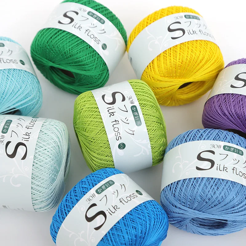 

40g/ball 30# Lace Wool Ball Summer Crochet DIY Crochet Handicraft Material Wool Yarn Cotton Yarn for Knitting