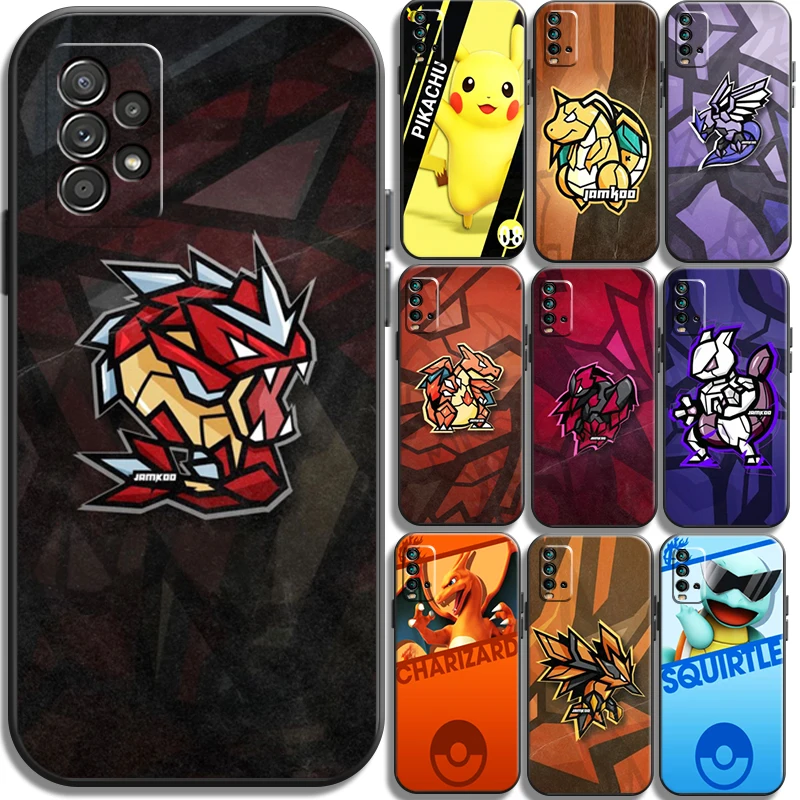 

Pokemon Pikachu Phone Cases For Xiaomi Redmi 9AT 9 9T 9A 9C Redmi Note 9 9 Pro 9S 9 Pro 5G Carcasa Soft TPU Back Cover Funda
