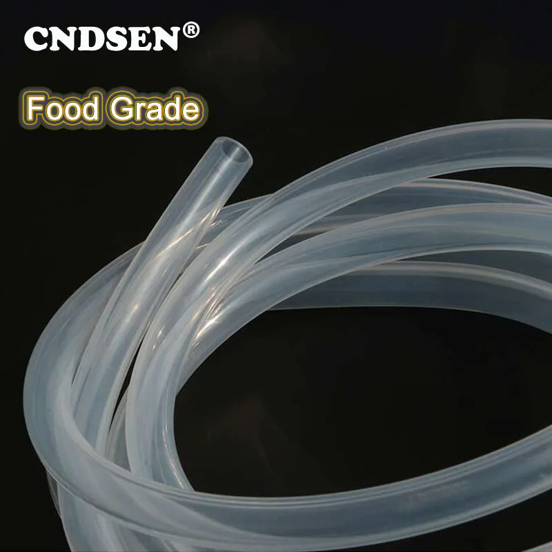 

1M Food Grade Silicone Hose Clear Flexible Nontoxic Silicone Rubber Tube For Water Pipe Tea Drinking Machine Household