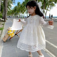 girl dress%c2%a0party evening gown cotton skirts 2022 beige spring summer flower girl dress vestido robe fille home kids baby childre