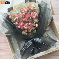 Dry Flower Rose Bouquet Gift Box Luminous Rose Net Red Birthday Graduation Photo for Girlfriend and Best Friend Valentine's Day